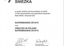Superbrands 2014/15 dla marek Śnieżka i MAGNAT