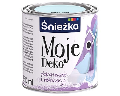  Emalia Akrylowa Do Drewna i Metalu MOJE DEKO Farba akrylowa na bazie wody o łagodnym zapachu.