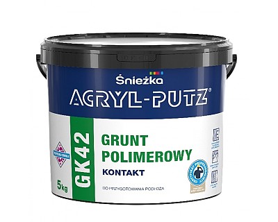 ACRYL-PUTZ® GK 42 Grunt Polimerowy Kontakt Do gruntowania gładkich podłoży - betonowych, ceglanych, wapiennych, cementowo-wapiennych, gipsowych, gipsowo-kartonowych
