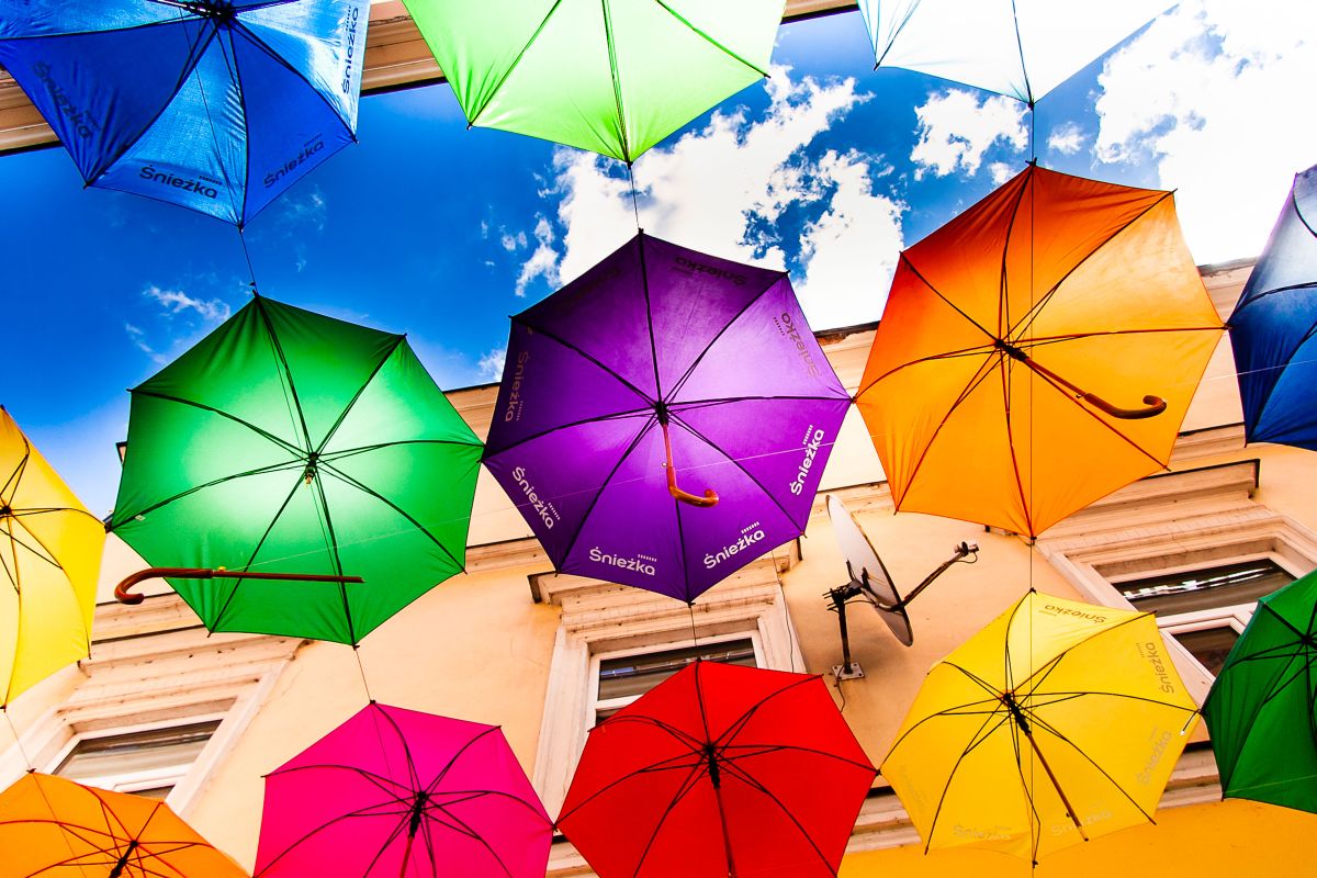 Kolorowe parasolki w Tarnowie